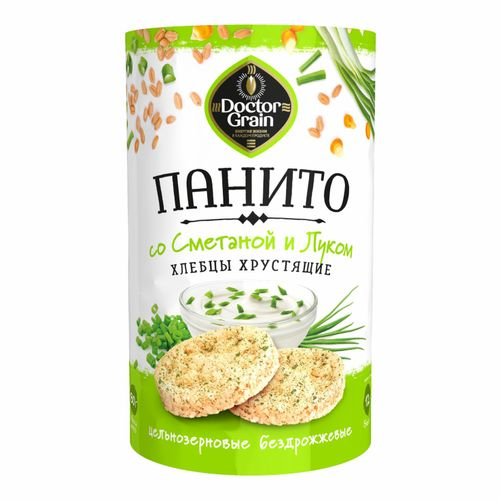 Хлебцы хрустящие «Панито» со сметаной и луком 80гр