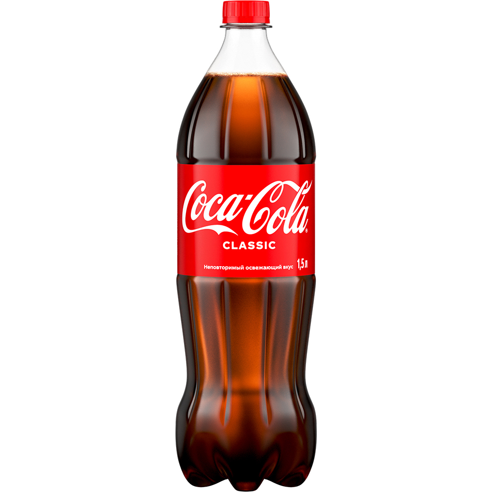 Напиток газированный Coca-Cola безалкогольный, 1,5 л