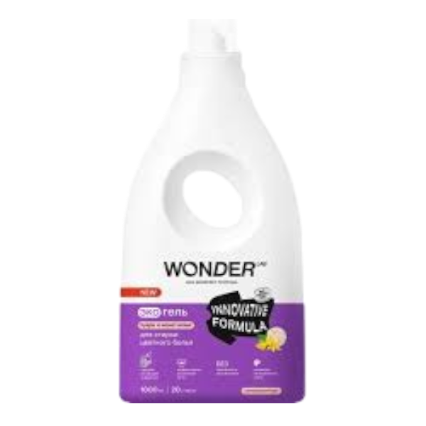 WONDER LAB Экогель для стирки цветного белья (пудра и иланг-иланг) 1 л
