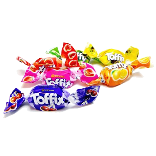 Карамель жевательная с начинкой TOFFIX MIX BAG 1кг.