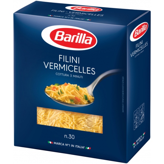 Макароны BARILLA Филини (Вермишель) №30 450гр