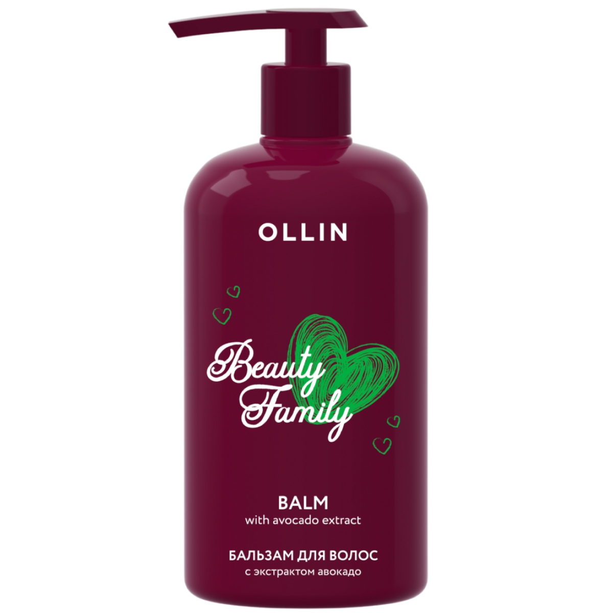 OLLIN BEAUTY FAMILY Бальзам для волос с экстрактом авокадо 500мл