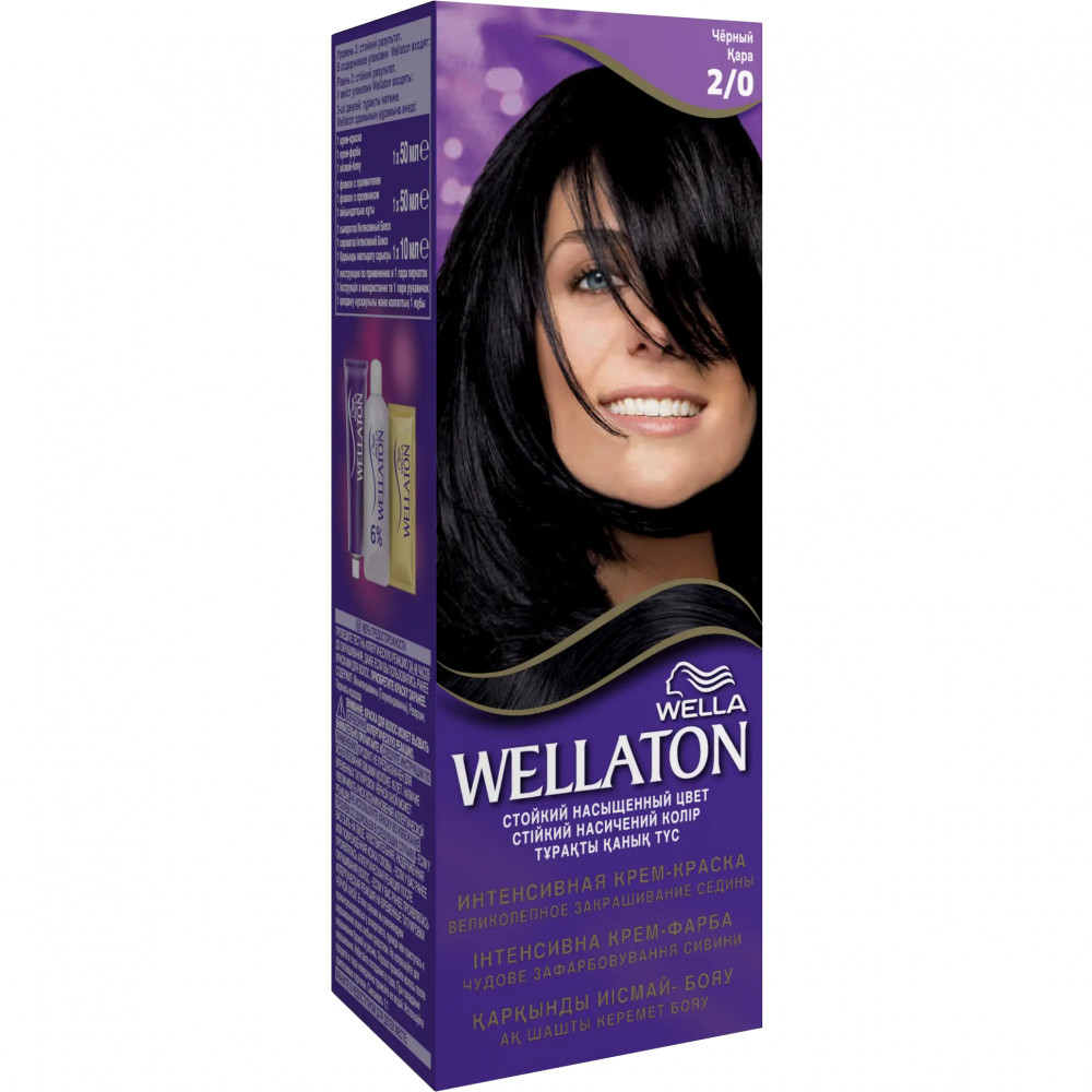 Веллатон / Wellaton Intense - Крем-краска для волос тон 2/0