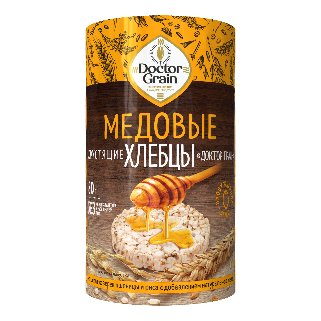 Хлебцы Хрустящие круглые «Доктор Граин» Медовые  80гр