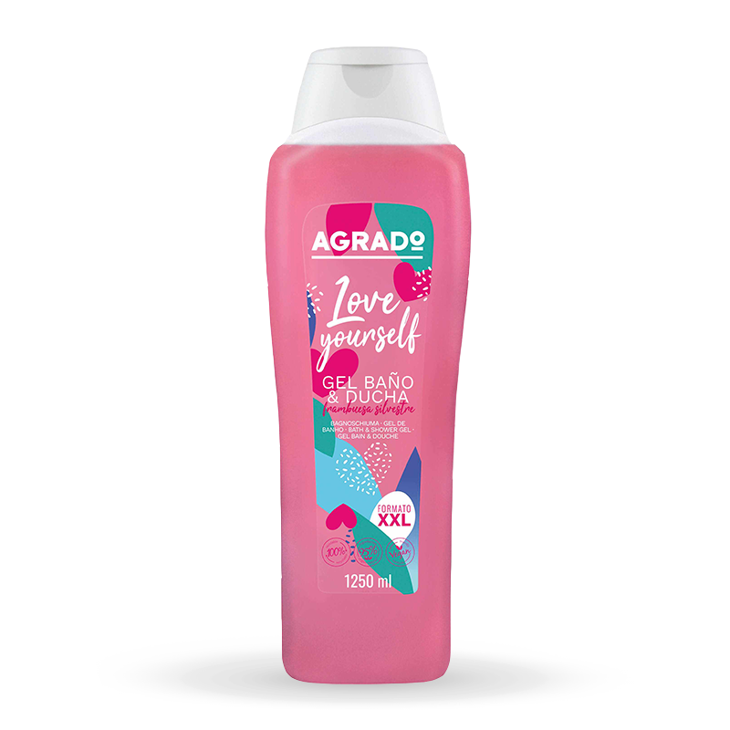 AGRADO Гель для ванны и душа Love Yourself Лесная малина / Love Yourself Forest Raspberry Bath & Shower Gel, 1250мл