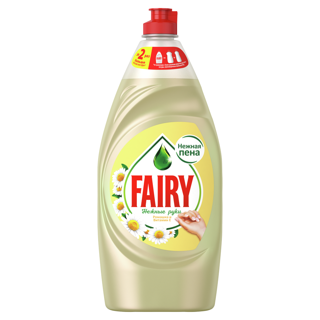 Средство для мытья посуды Fairy Нежные руки Ромашка и витамин E 900 мл
