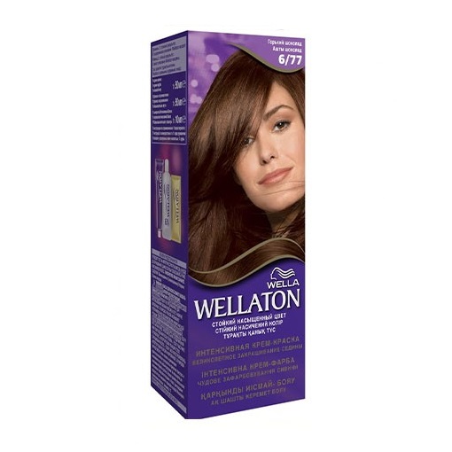 Веллатон / Wellaton Intense - Крем-краска для волос тон 6/77 