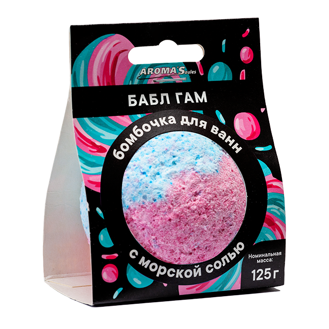 Бомбочка для ванн "Бабл Гам", 125 гр