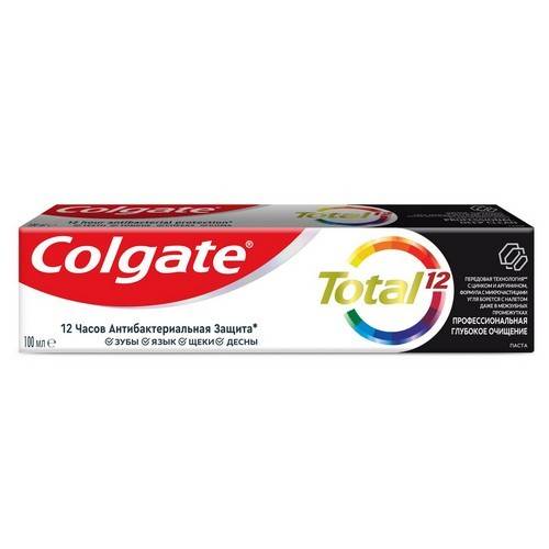 COLGATE Зубная паста TOTAL 12 Профессиональная Глубокое Очищение 100мл