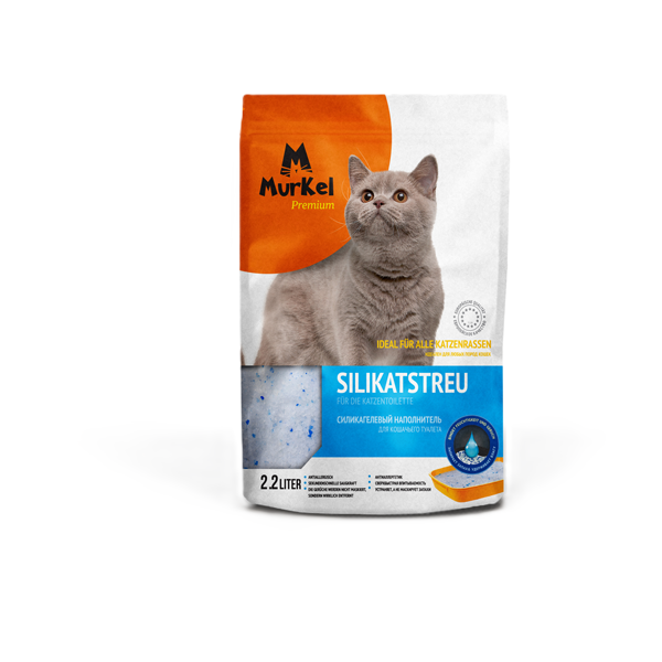 Наполнитель для кошачьего туалета Murkel 2,2 л силикагелевый   Нейтральный 1 кг