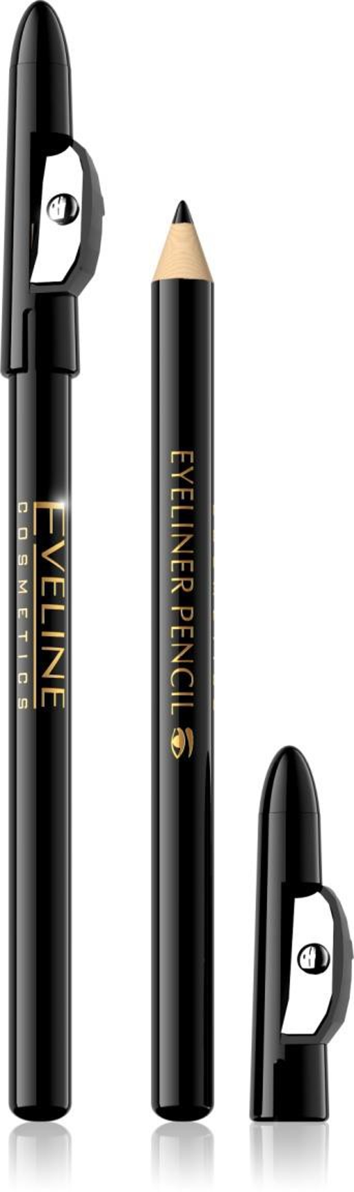 EVL Контурный карандаш с точилкой для макияжа глаз серии "EYELINER PENCIL", тон brown, 2 г