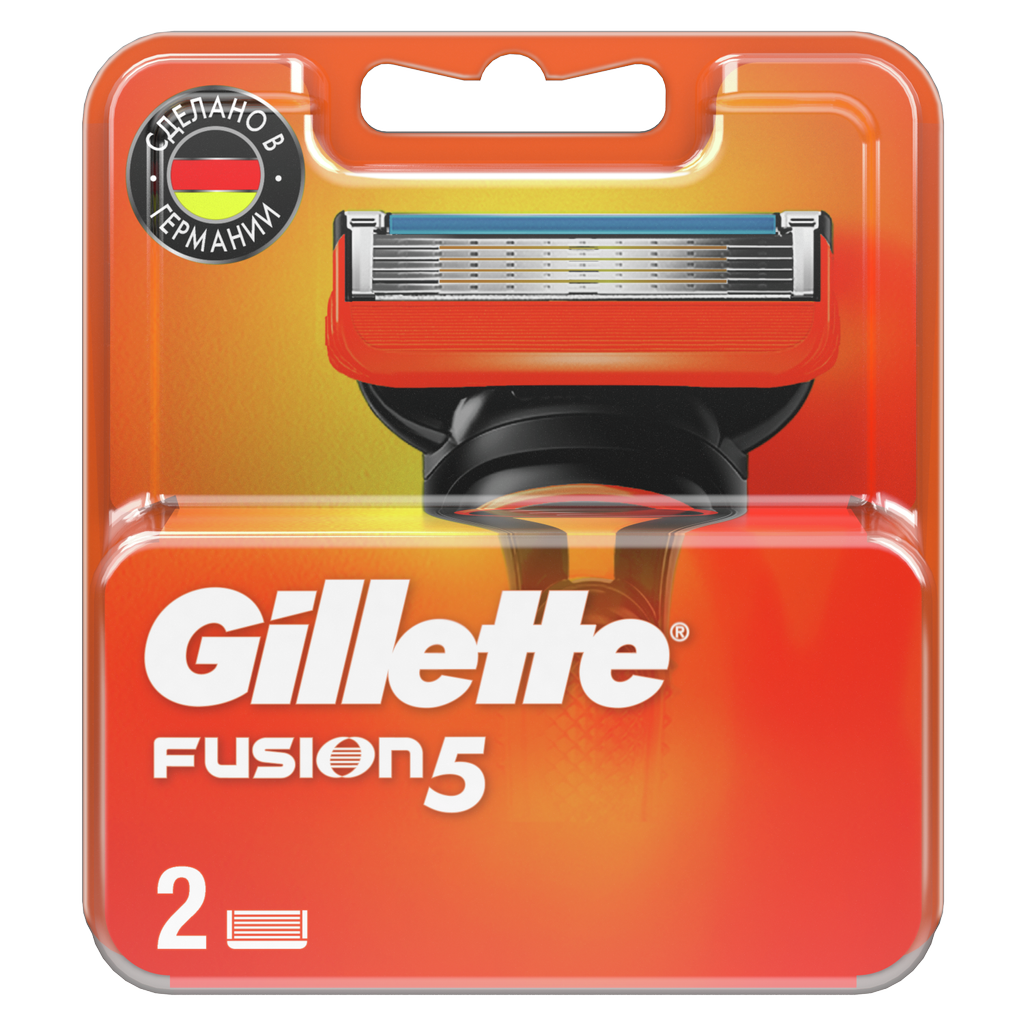 Сменные Кассеты Gillette Fusion5, 2 шт., с 5 лезвиями