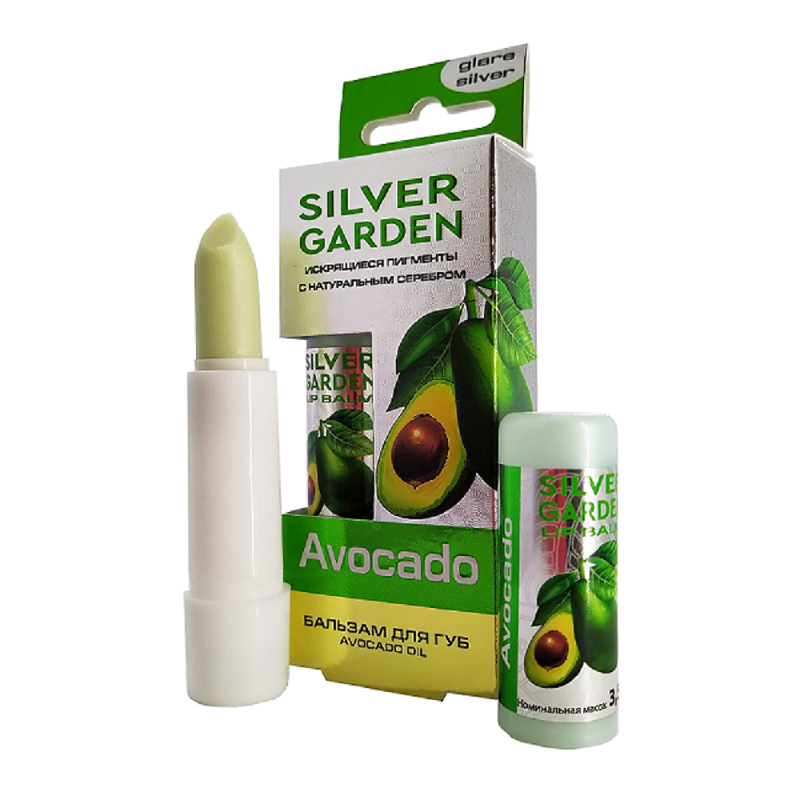 SILVER GARDEN   Бальзам для губ АВОКАДО  3,5г