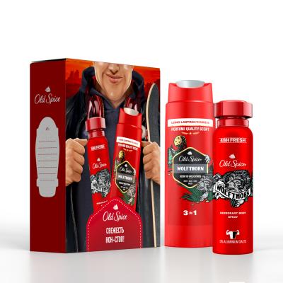 Мужской набор Old Spice Wolfthorn дезодорант-спрей 150 мл и гель для душа 3в1 250 мл