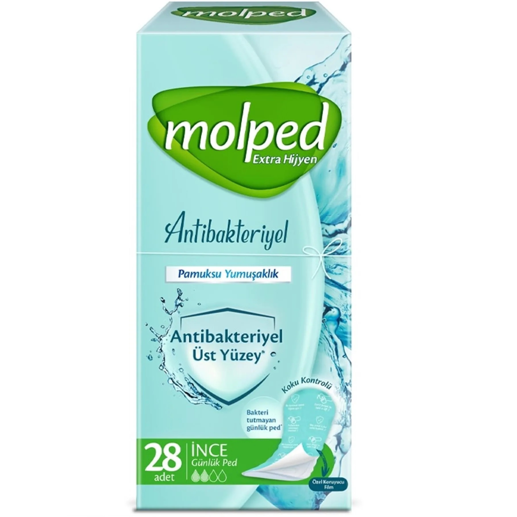 Molped ежедневные прокладки антибактериальные 28шт