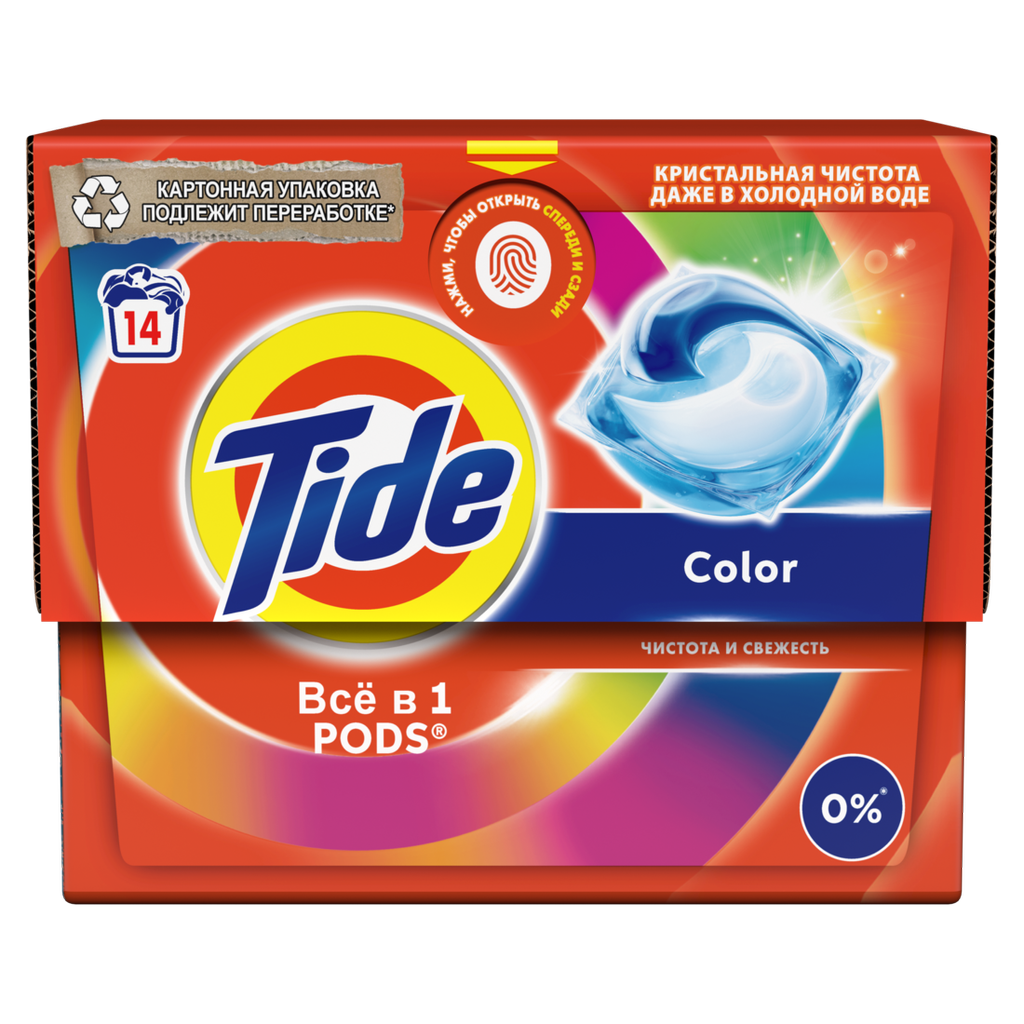 Капсулы для стирки белья Tide Color 14 шт