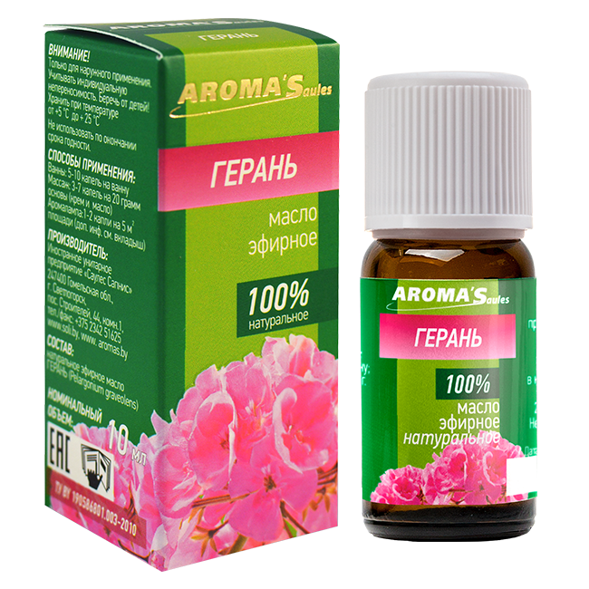 Масло эфирное  Герань, 10 мл