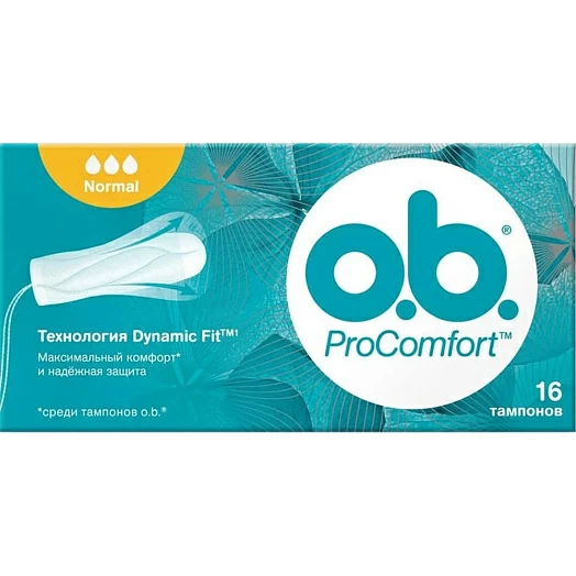 Тампоны женские гигиенические o.b. ProComfort Normal , 16 шт