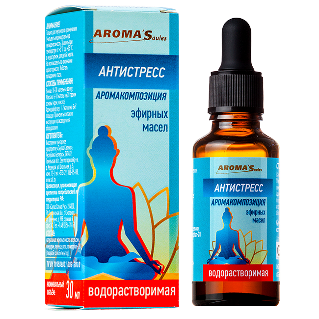 Аромакомпозиция  эфирных масел водорастворимая "Антистресс", 30 мл