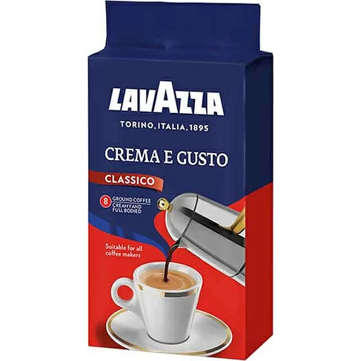 Кофе Lavazza Crema e Gusto натуральный молотый, 250 г