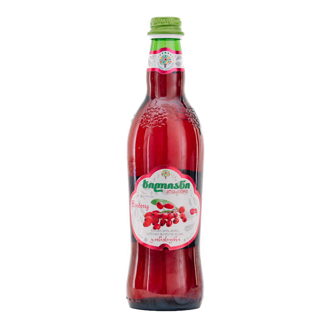 Напиток безалкогольный газированный "Лимонад "Хилиани" со вкусом Барбарис", 0,5 л., ст.бут.