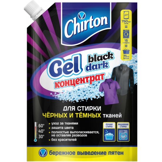 Гель д/стирки Чиртон д/чёрных тканей 750 мл. () (9010200260)