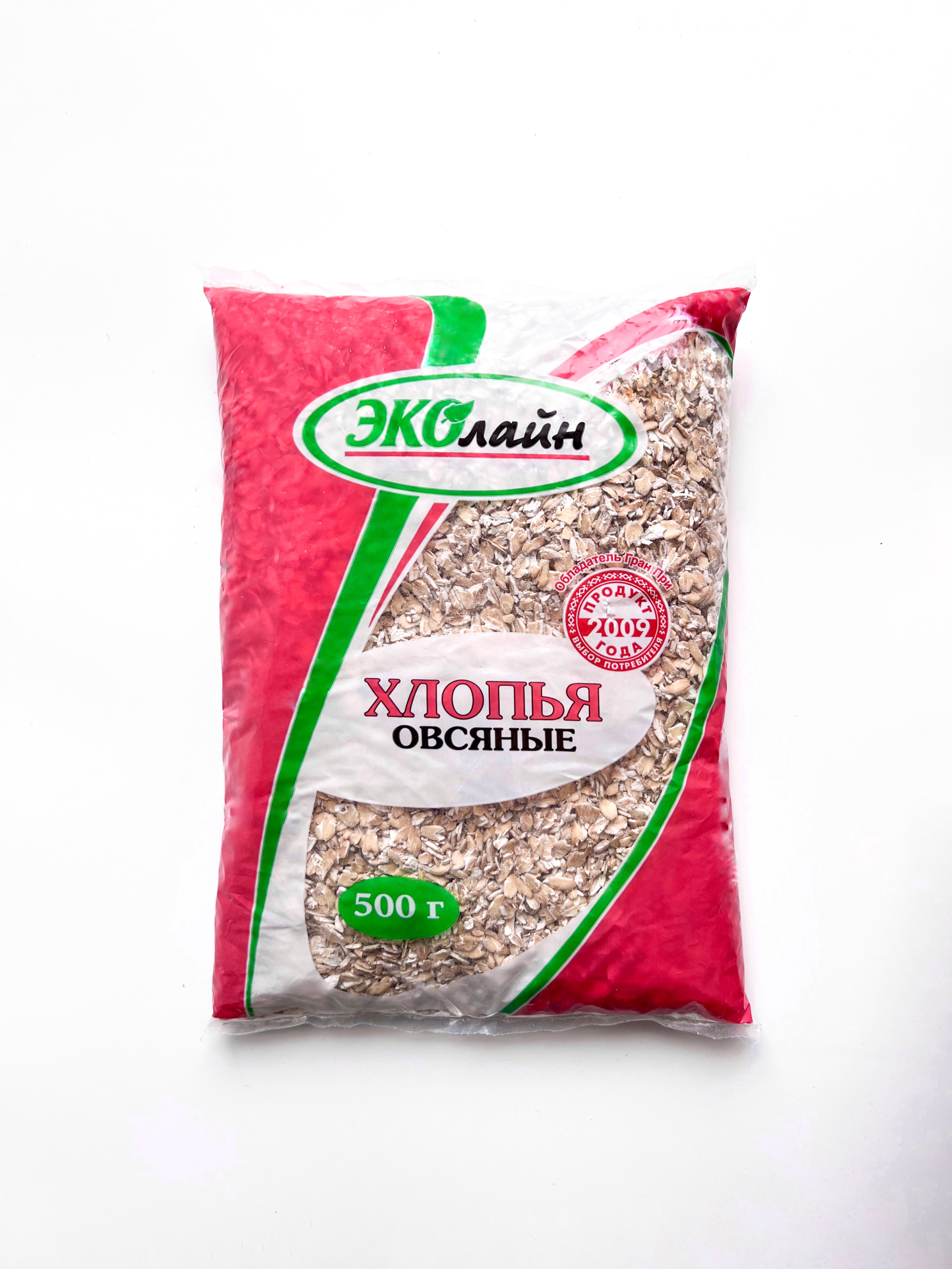 Хлопья овсяные Экстра №2 фас. 0,5 кг, РФ (20) 
