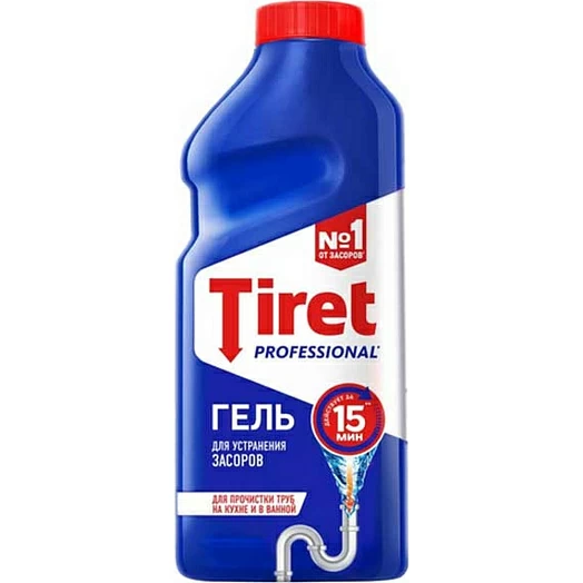 Гель чистящий для труб Tiret Professional, 500 мл