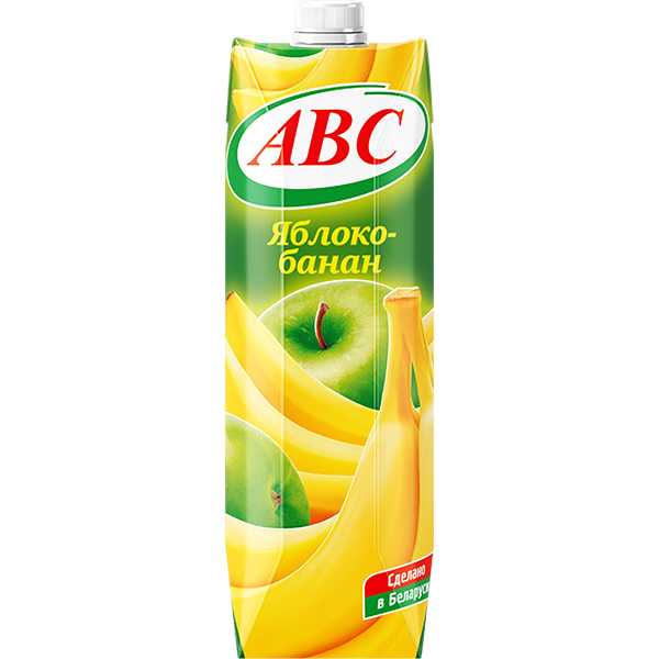 Нектар Яблочно- банановый АВС  призма ,1 л