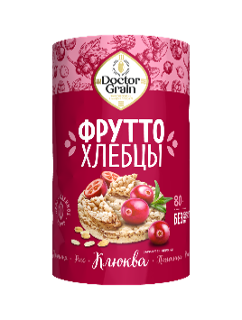 Хлебцы Хрустящие круглые «Фрутто» с Клюквой  80гр