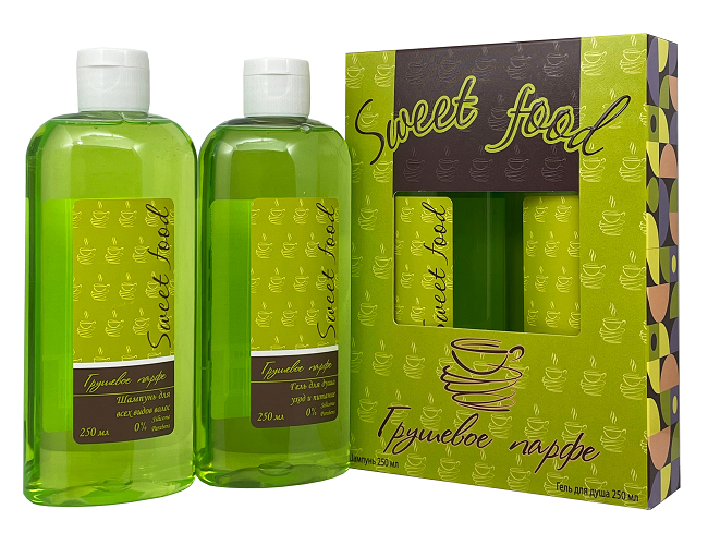 Sweet Food ГРУШЕВОЕ ПАРФЕ Под. Набор (Гель д/душа 250 + Шампунь 250)