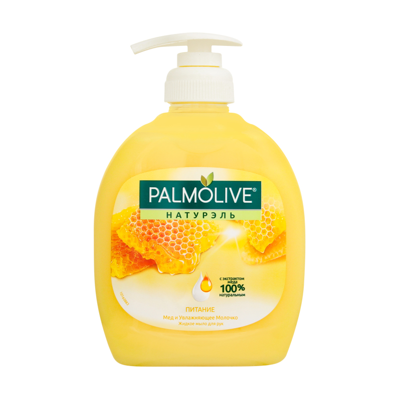 Palmolive Жидкое мыло 300мл   ПИТАНИЕ   молоко и мед