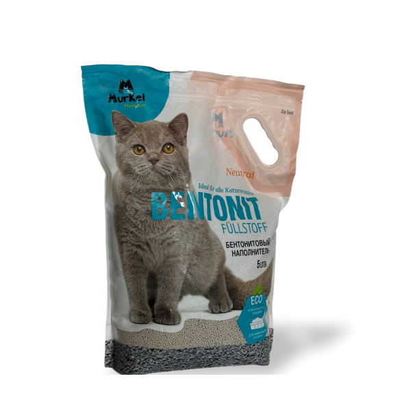 Наполнитель для кошачьего туалета Murkel 10 л бентонитовый Нейтральный 8 кг