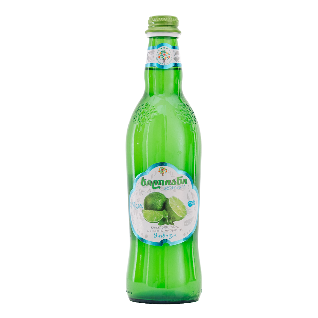 Напиток безалкогольный газированный "Лимонад "Хилиани" со вкусом Мохито", 0,5 л., ст.бут.