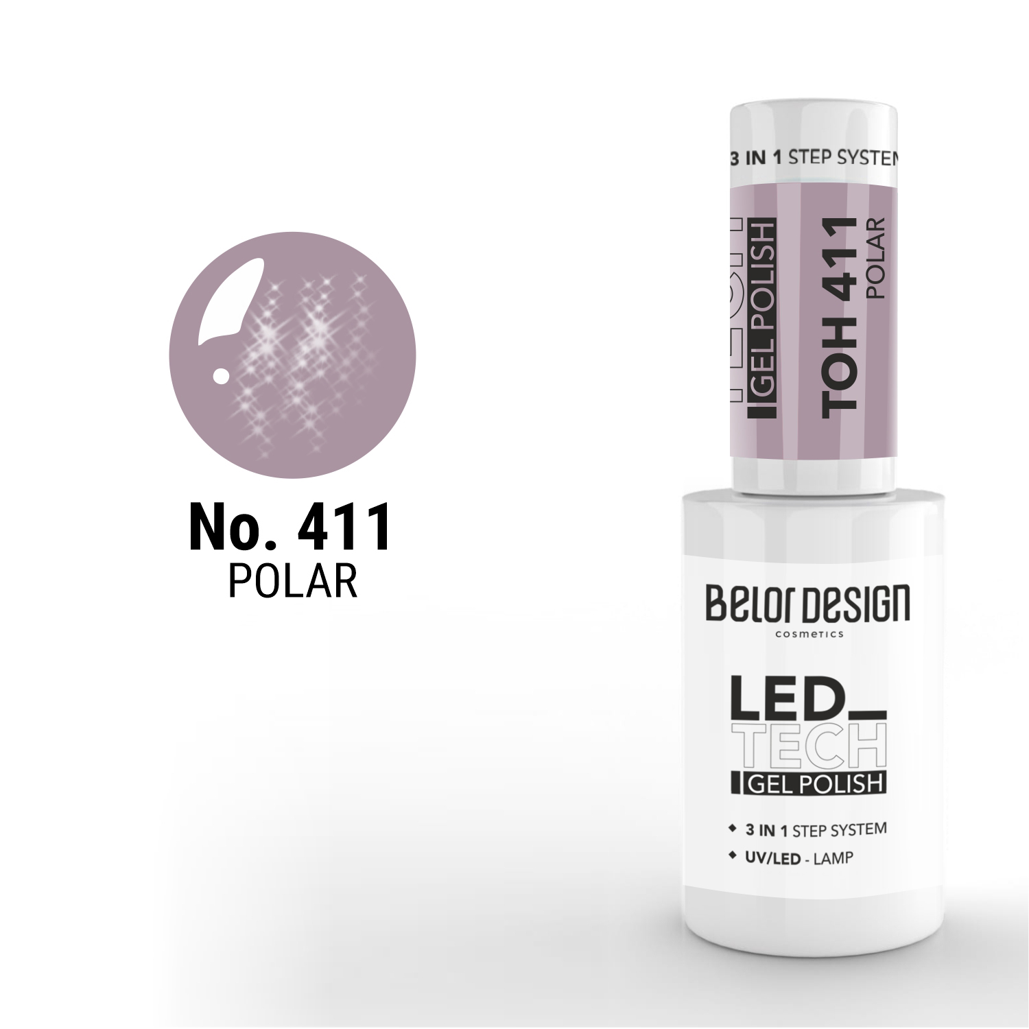 Гель для ногтей Led Tech тон 411