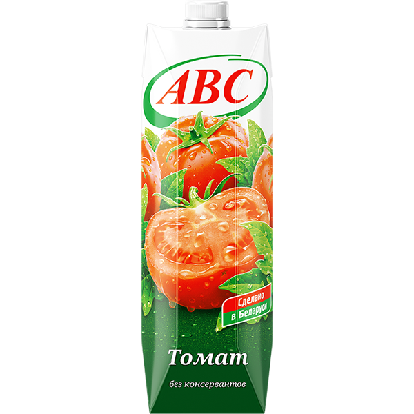 Сок Томатный с мякотью с солью АВС призма, 1 л