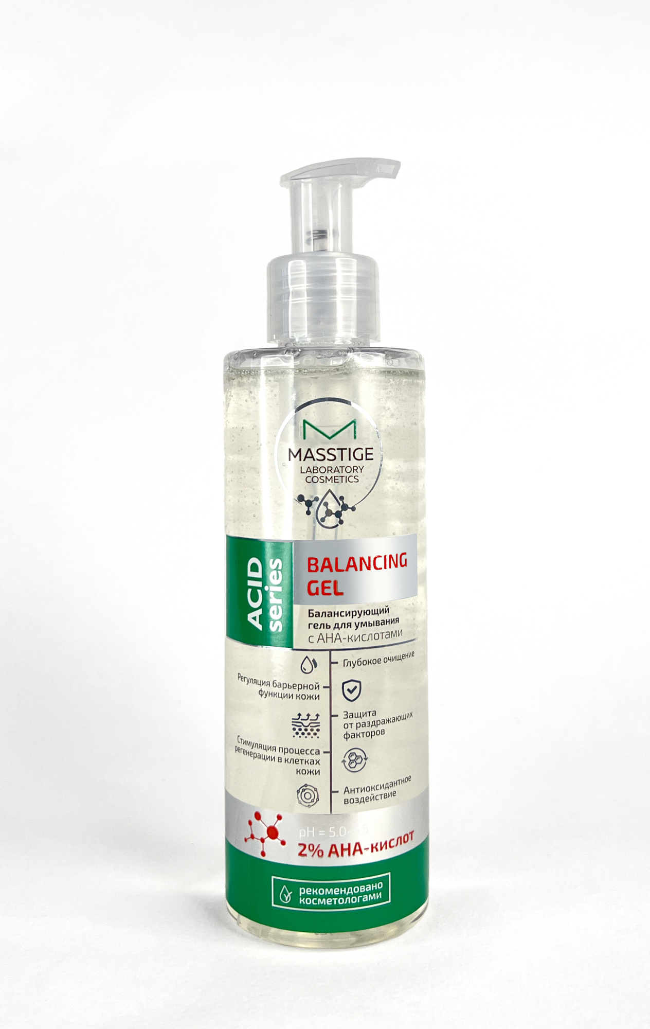 MASSTIGE ACID SERIES  Балансирующий гель для умывания, 200 мл