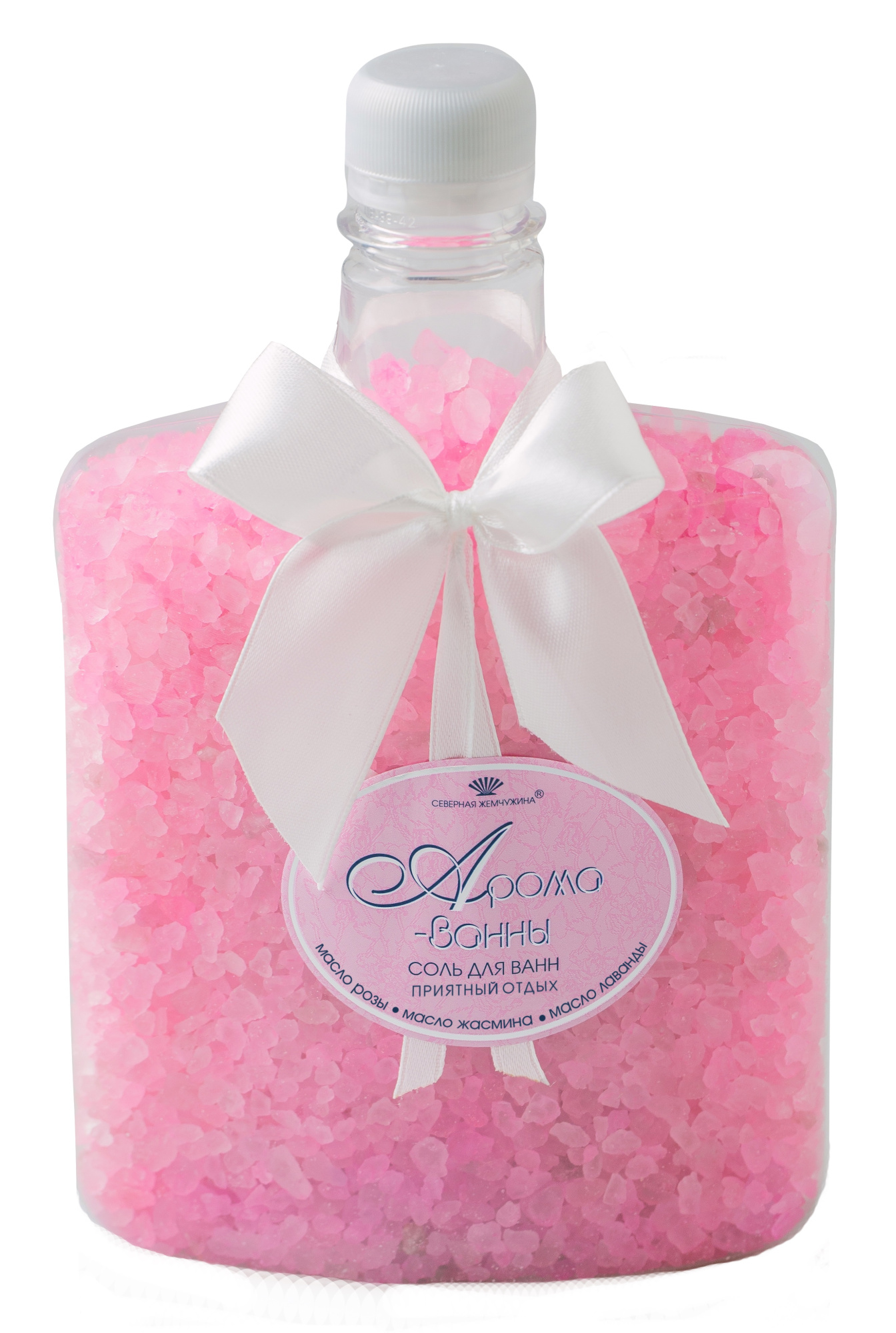 Соль д/ванн "АРОМА-ВАННА" приятный отдых, розовая(банка), 800г