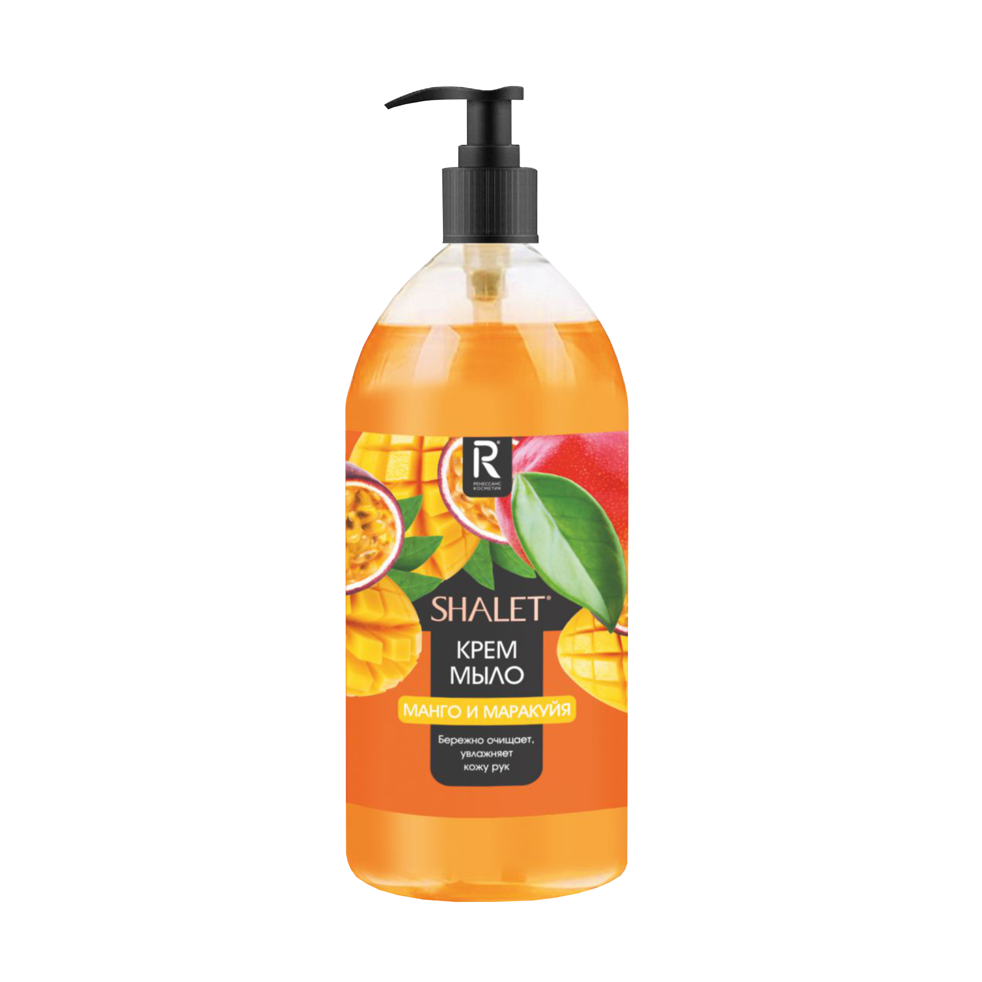 Shalet Жидкое крем-мыло освежающее "Манго и маракуйя" 1л 