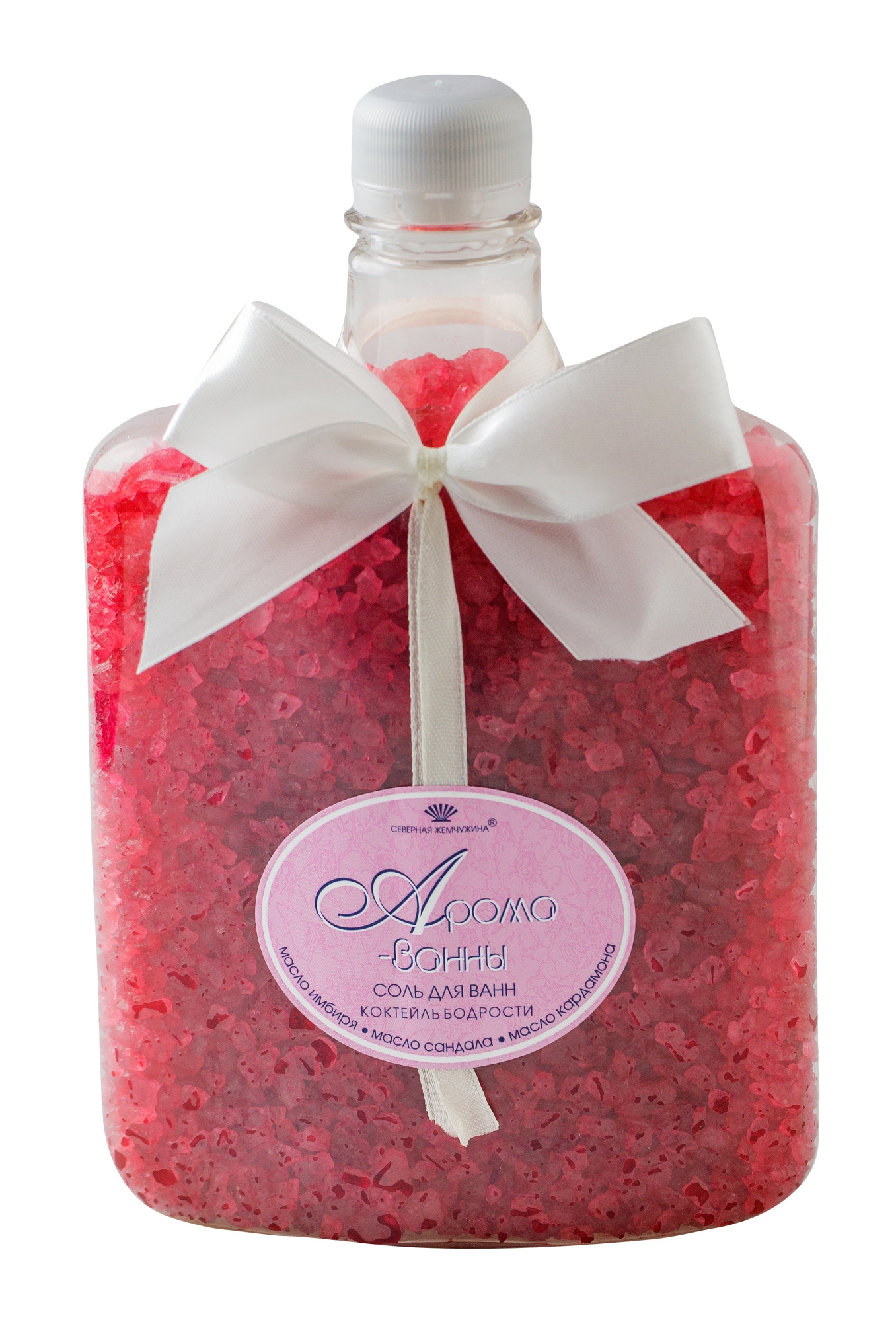Соль д/ванн "АРОМА-ВАННА" коктейль бодрости, красная (банка), 800г