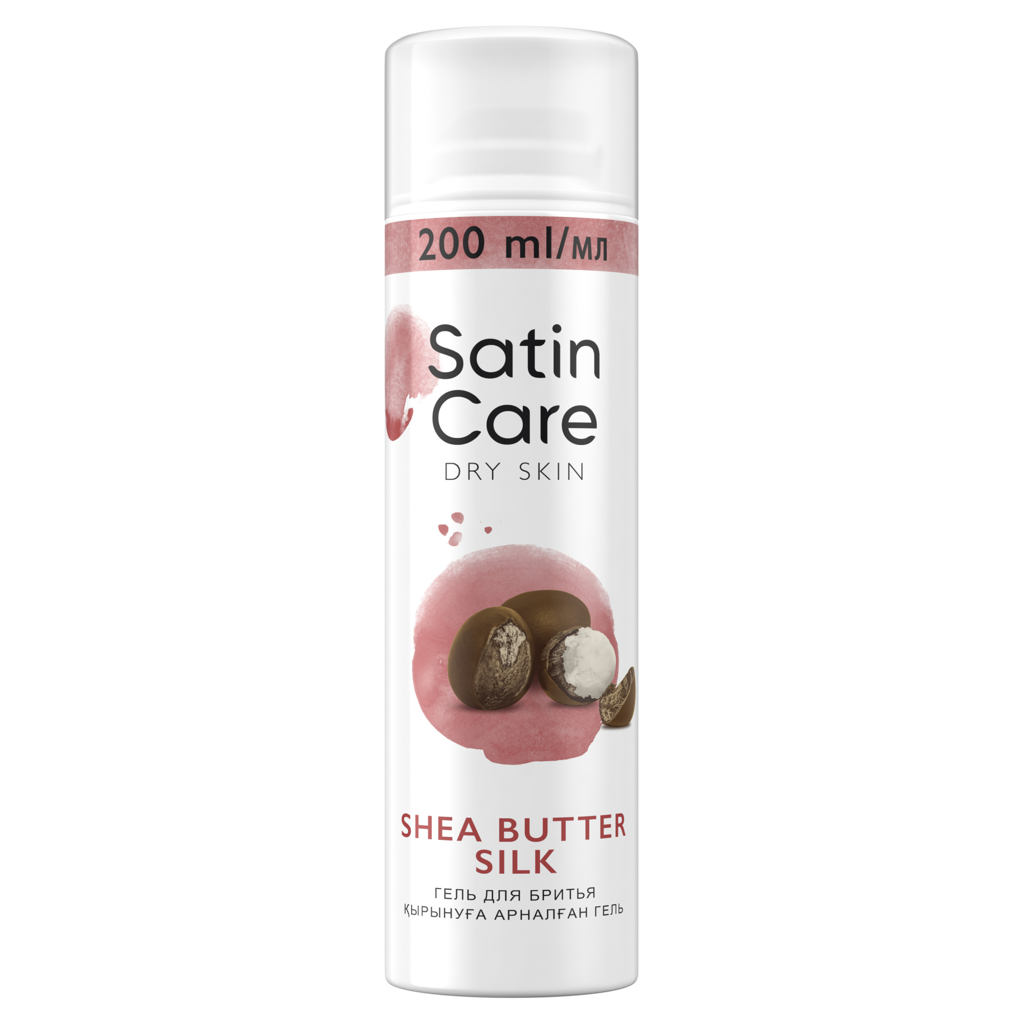 Гель для бритья женский Satin Care Шелк масла ши для сухой кожи, 200 мл