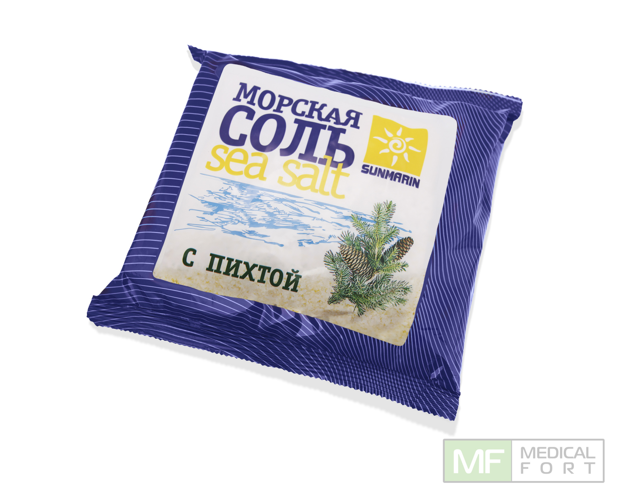 Соль морская природная SUNMARIN с пихтой, 1 кг