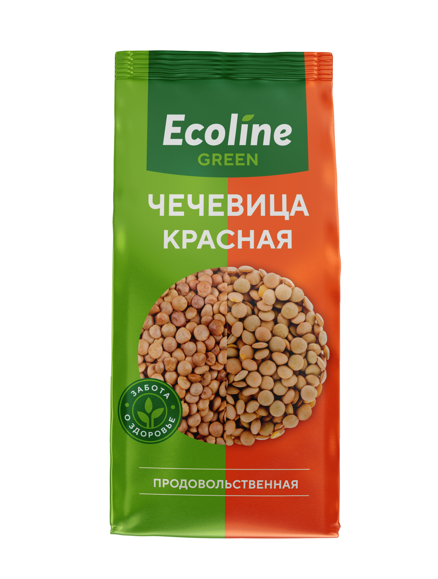 Чечевица красная "ЭКОлайн GREEN" new фас. 0,7 кг, РФ (20)