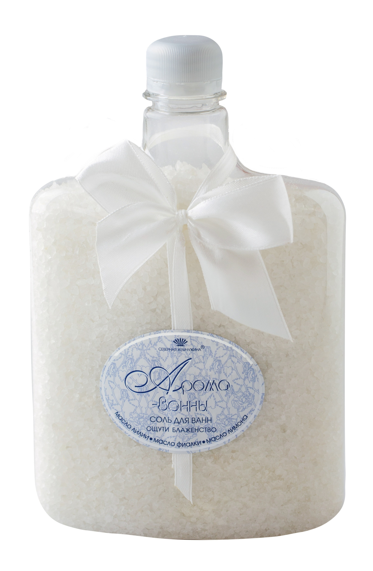 Соль д/ванн "АРОМА-ВАННА" ощути блаженство, белая (банка), 800г